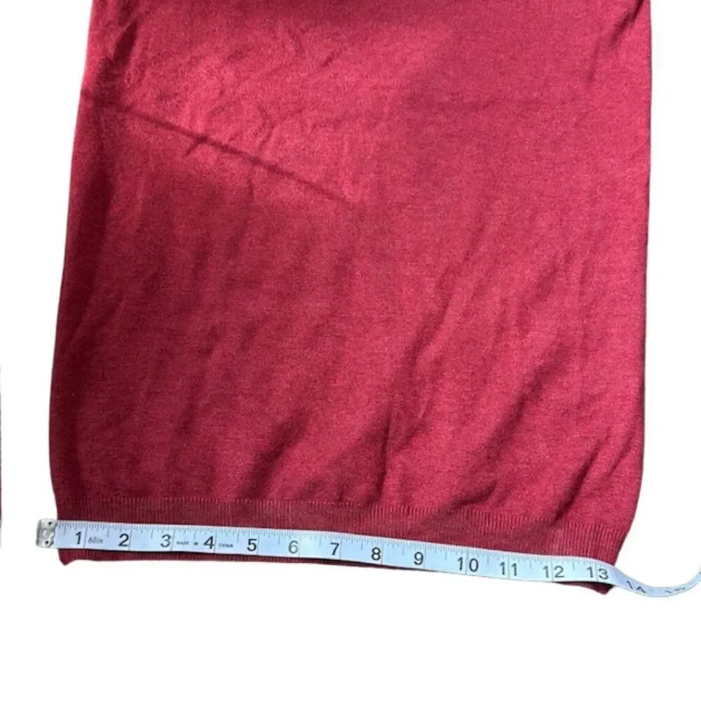Fred‎ Mello Red Knit Sweater Top in Size Small